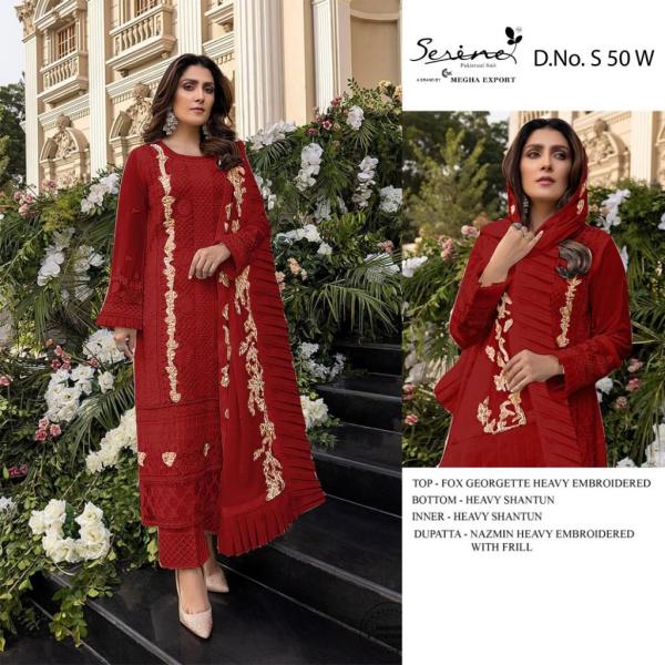 Serene S 50 W To Z Colors Georgette Pakistani Salwar Suits Collection